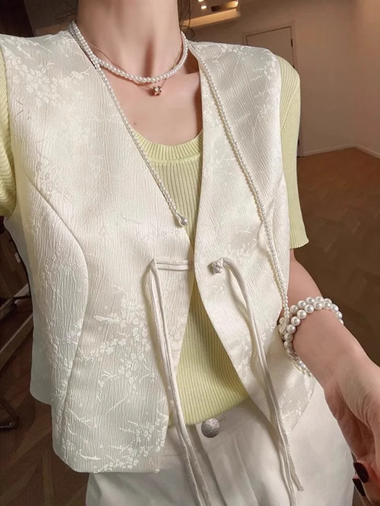 

Новый китайский кардиган с вышивкой и пуговицами, открытый, приталенный, для ранней осени, модная женская одежда