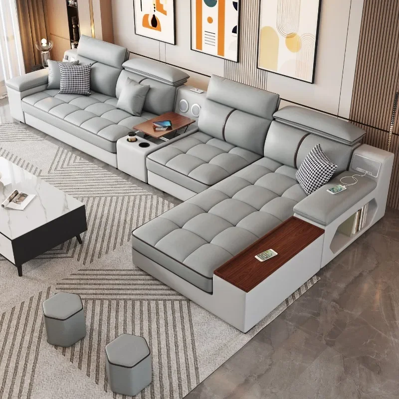 

Minimalist Multifunction Sofa Waterproof Pillow Living Room Couple Sofa Ajustable Articulos Luxury Divano Postmodern Furniture