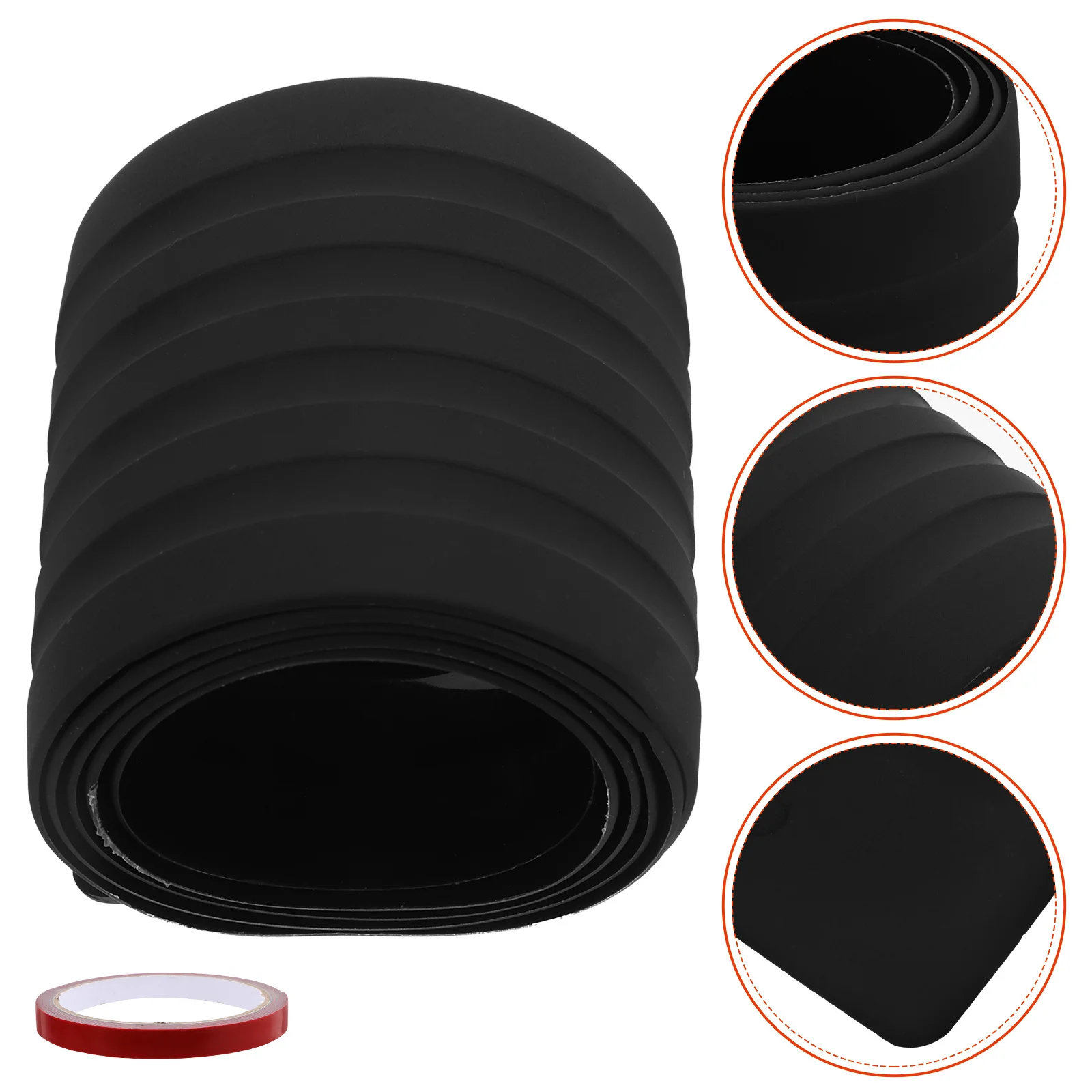 

Rear Strip Anti-Scratch Durable Rubber Bumper Protector For Suv Auto Cuttable Long Universal Fit Car Rear Bumper Guard Trunk