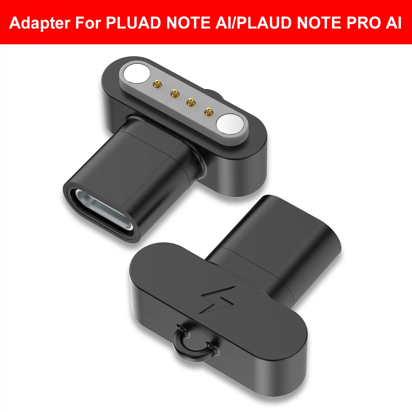 USB C Adapter for PLUAD NOTE AI/PLAUD NOTE PRO AI Voice Recorder Fast Charge Cable Converter 4 Pins Type C Adapter Extender