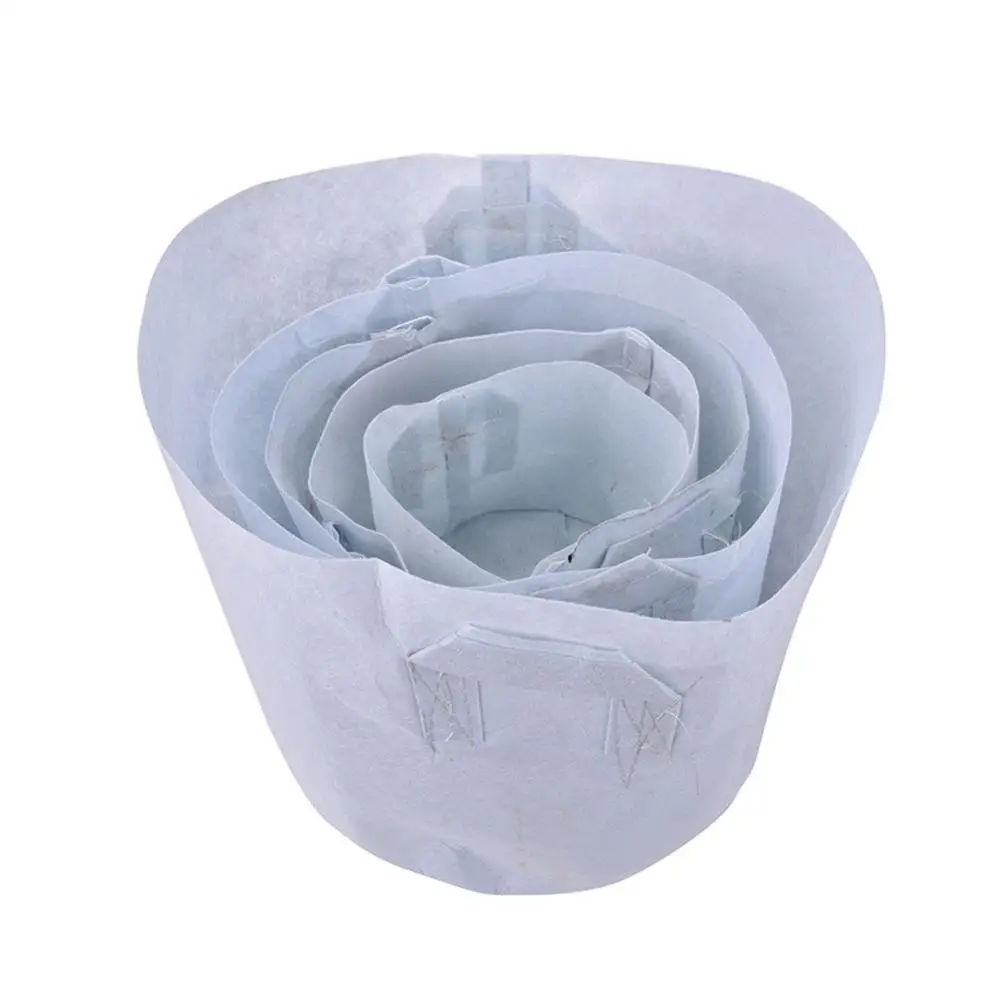 2/5/7/10/17 Gallon Biodegradable Nonwoven Fabric Nursery Plant Grow Bags Seedlings Growing Planter Planting Pot Flower Pot