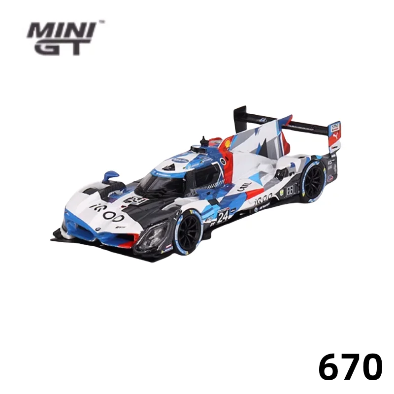 MINI GT 1:64 BMW M Hybrid V8 GTP, simulation alloy static car collection model, children's toy gift, perfect gift for friends.