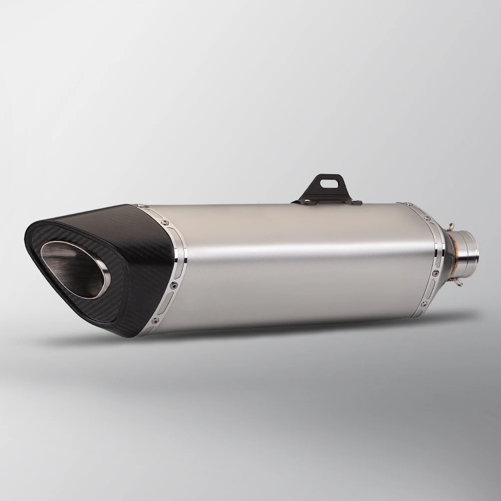 51mm universal motorcycle r11 exhaust pipe muffler with db killer for pcx 125 150 c650gt tmx530 cb500  590MM 490MM