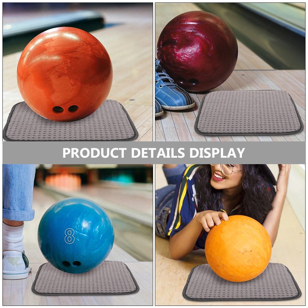 

3pcs Microfiber Cleaning Pad Bowling Ball Towel Compact Lightweight Polishing Wipes Dust Removal Professional Bowling Cloth