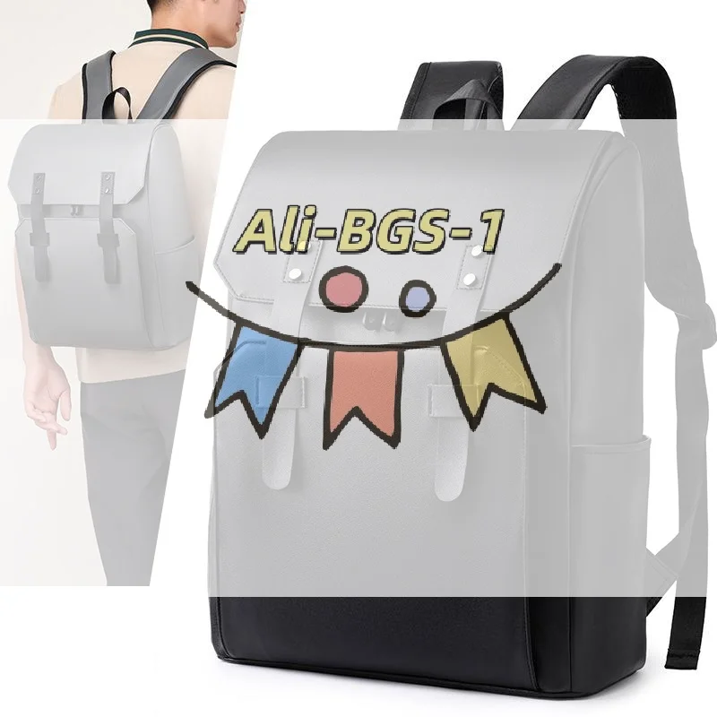 

Classic Black Leather Backpack, Waterproof Business Bag for Men, Durable School & Work Backpack with Laptop Compartment