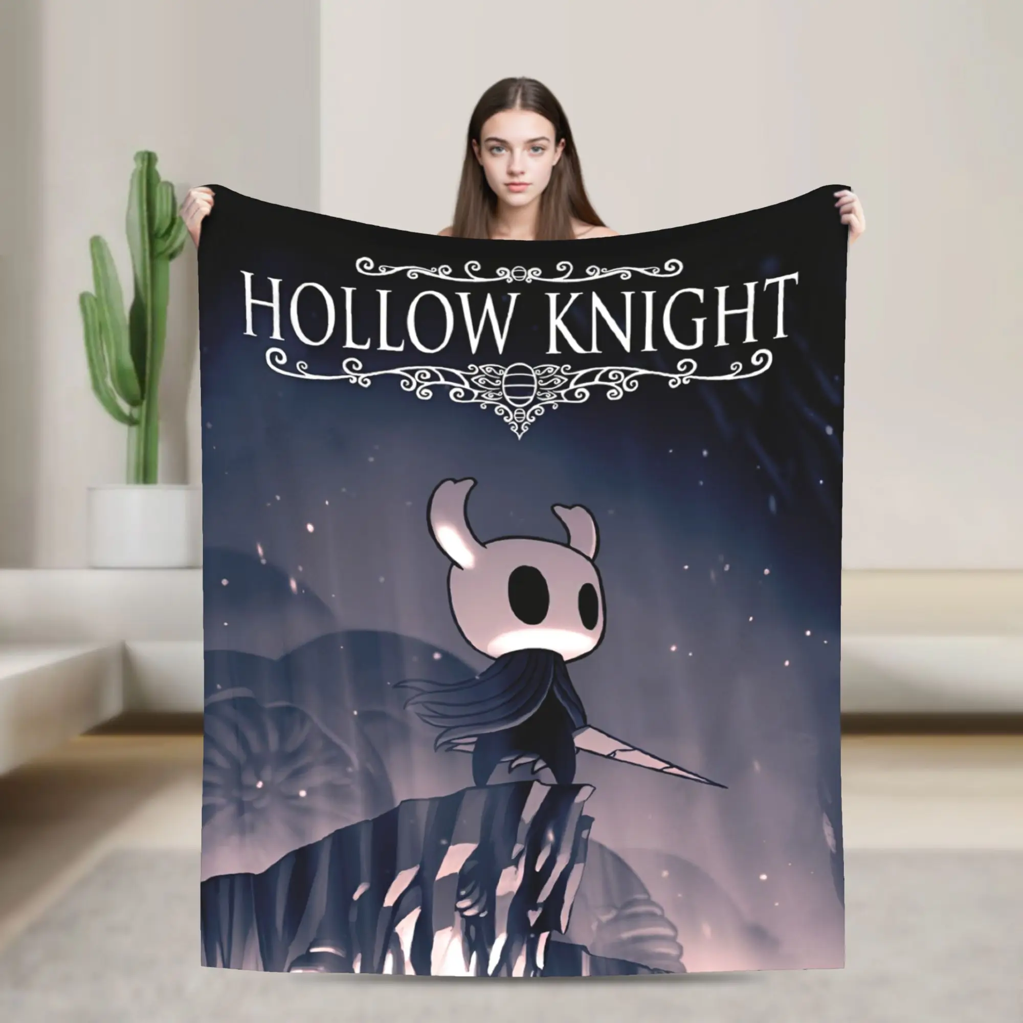 Hollow Knight Funny Games Blanket Super Soft Cozy  Throw Blankets for Bed 50x60 Inch Multi-size Plush Thin Quilt