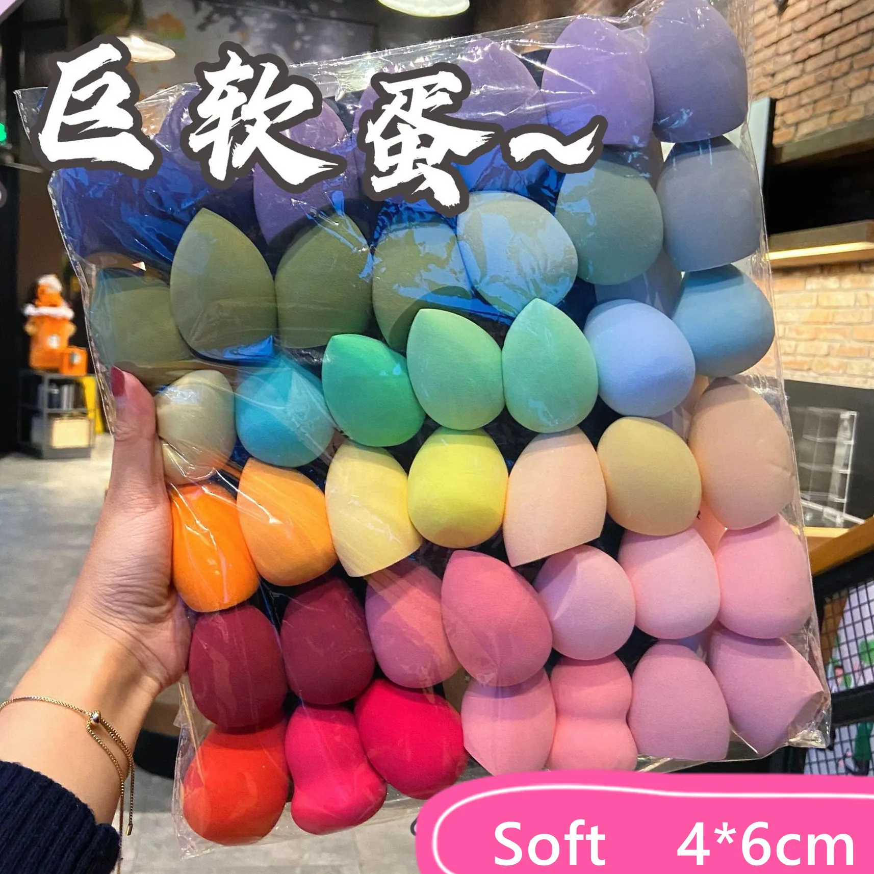 

100Pcs Make up Blender Cosmetic Puff Makeup Sponge Puff Air Cushion Egg Super Soft MAKEUP Tool Accessories bulk wholesale