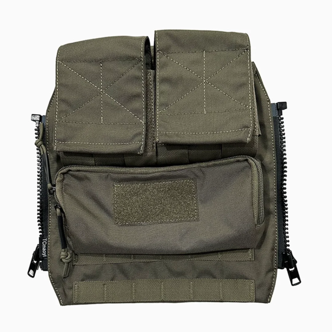 Imagem -03 - Bolsa Acessório Molle com Zipper Vest Painel Traseiro