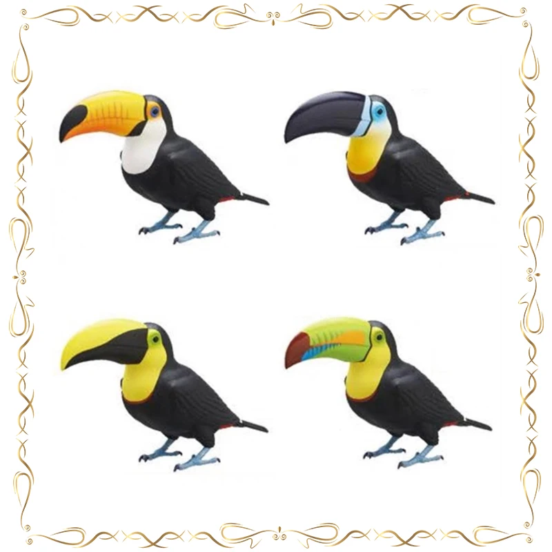 

Bucerotidae Animal Gashapon True Model Model Desktop Ornament Children's Day Gifts Action Figure Model Toys