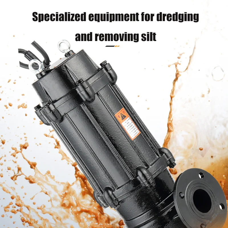 Bomba de lechada de aguas residuales de corte potente y de alta calidad para extraer barro, tanques sépticos y sistemas de drenaje agrícola