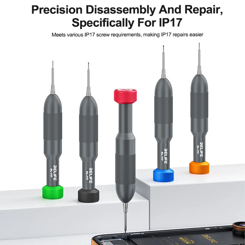 RELIFE RL-717 Rocket Head Screwdriver Extra-hard S2 Steel Bit Strong Magnetic Adsorption Precision Disassembly RepairScrewdriver