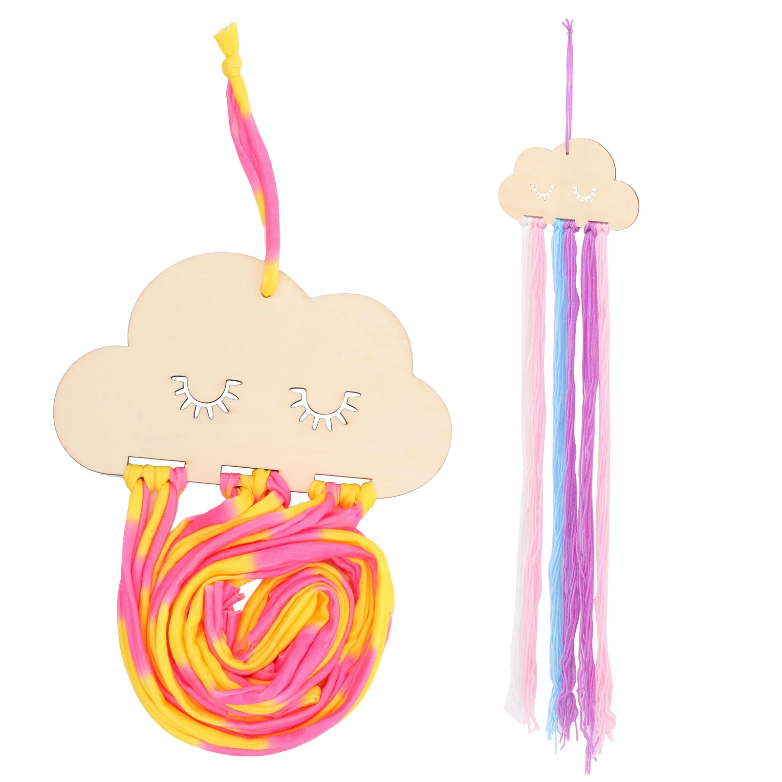 2 قطعة مشبك شعر على شكل سحابة منظم تخزين ديكور للتعليق على الحائط لحامل القوس المزخرف شماعة مشبك الشعر