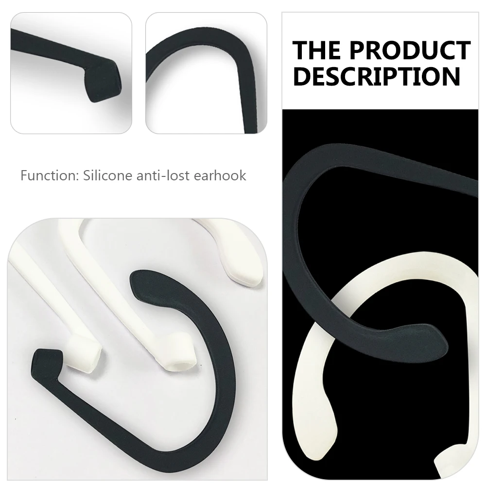 

5 Pairs for Earphones Silicone Ear Hooks Protective EarHooks Protective -Lost Earhooks Ear Hooks Gifts