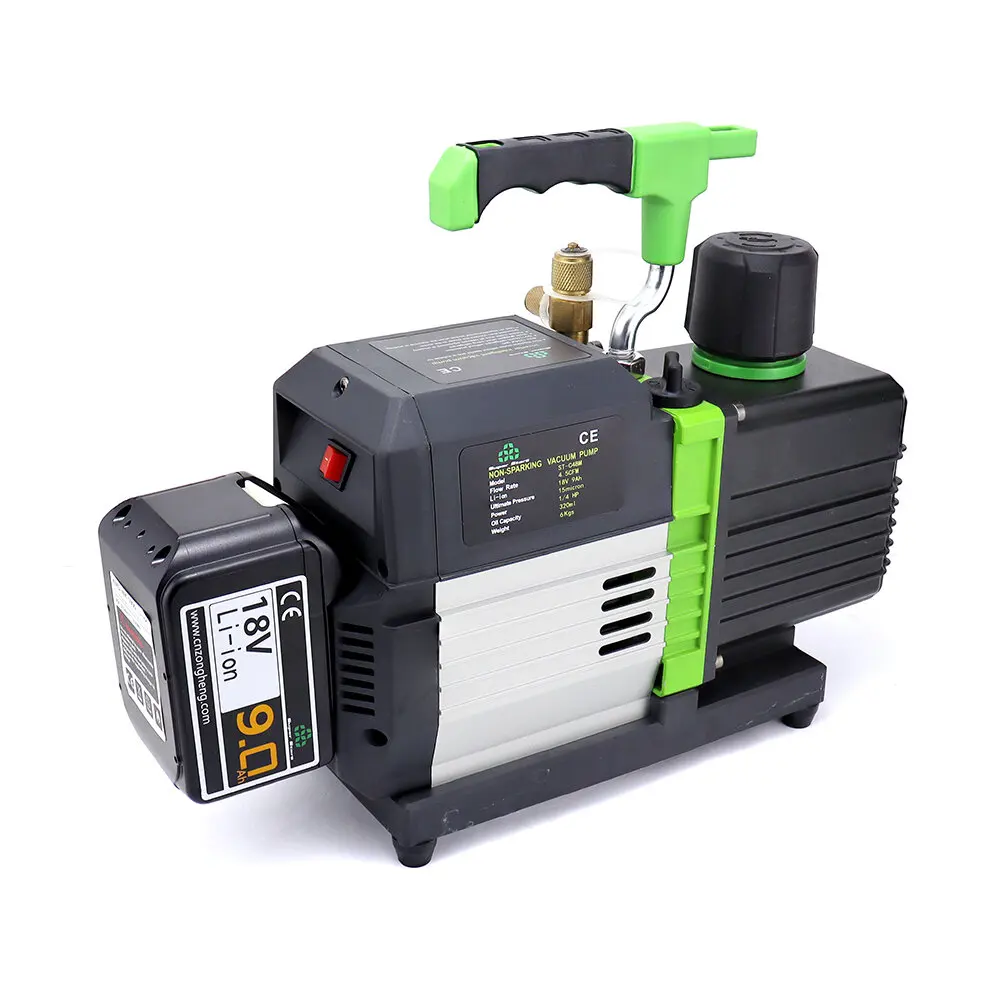 

Dual-Pole 4.5CFM Lithium Battery Vacuum Pump R32 ST-C4BM for Air Conditioning, Compact 18V Smart Charging Vacuum Pump