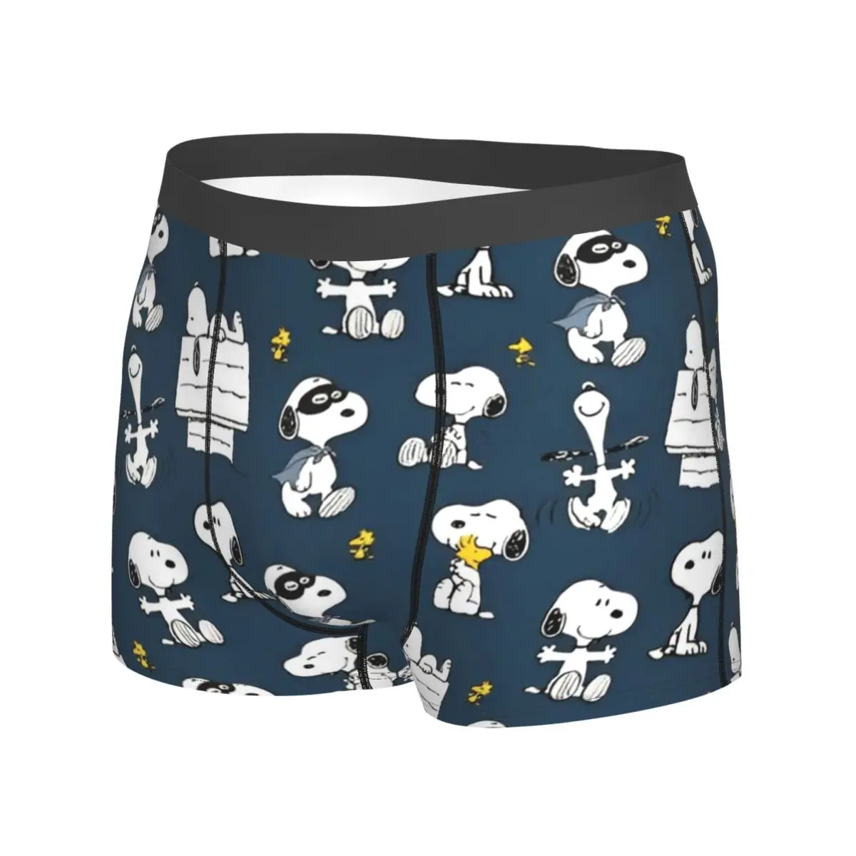 Snoopys Underwear Males Panties Printed Sexy Soft Trunk High Quality Boxer Brief Large Size