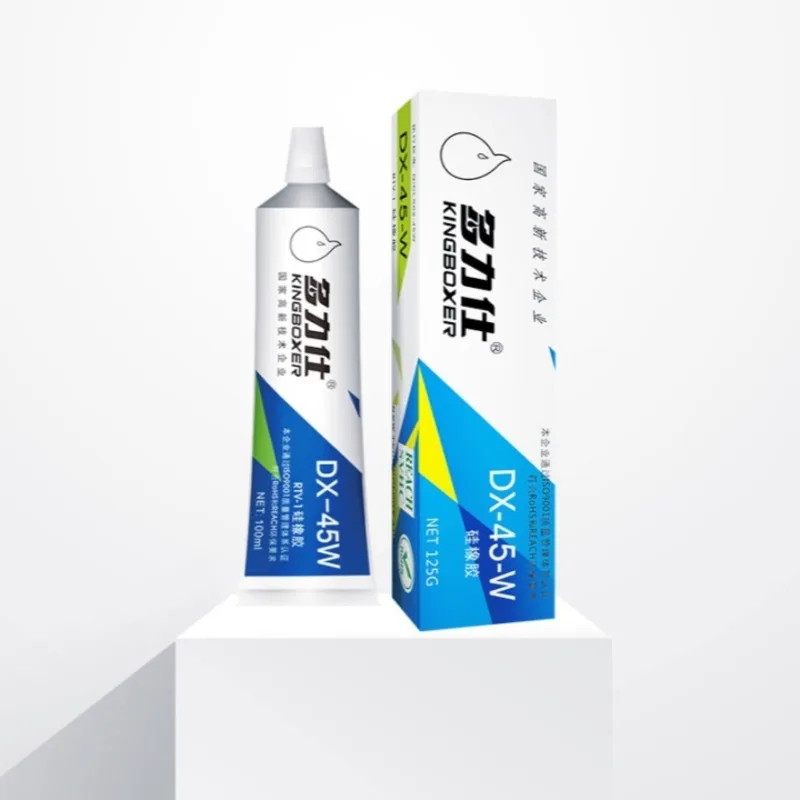 DX-45W RTV Adesivo siliconico A prova di umidità/antiurto Forte adesione Incollaggio in metallo/plastica Incapsulamento elettronico fai-da-te ecologico