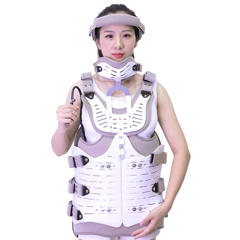 Medical Adjustable Head Neck and Chest Fixation Support Fixed Rehabilitation Support After Cervical Thoracic Lumbar Fractures