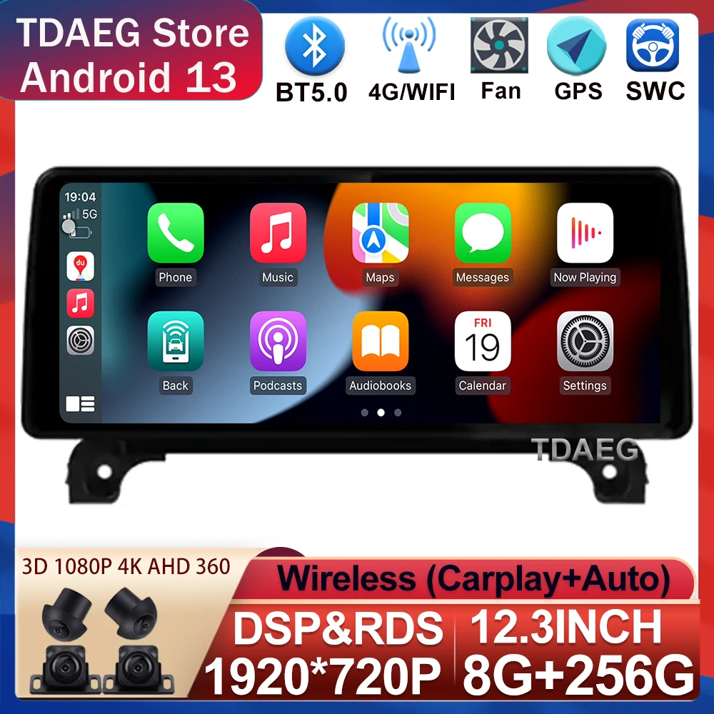 

12,3 дюймовый Android 13 для Peugeot 4008 5008 3008 2016-2022 автомобильный радиоплеер GPS стерео система 1920*720P 4G WIFI Octa Core FM GPS