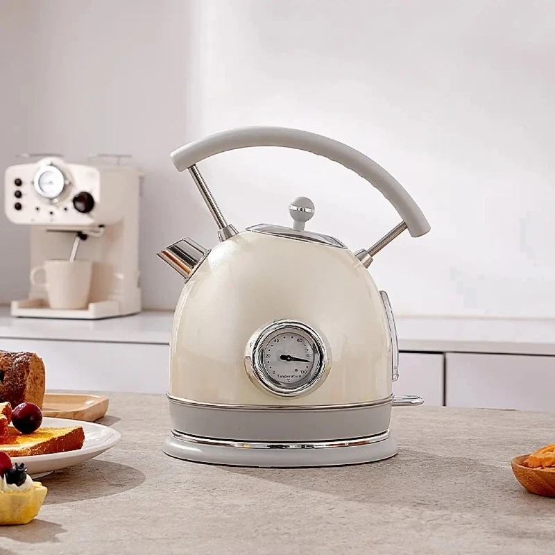 

Electric kettle constant temperature intelligent insulation 304 stainless steel kettle 1.8 liter retro kettle