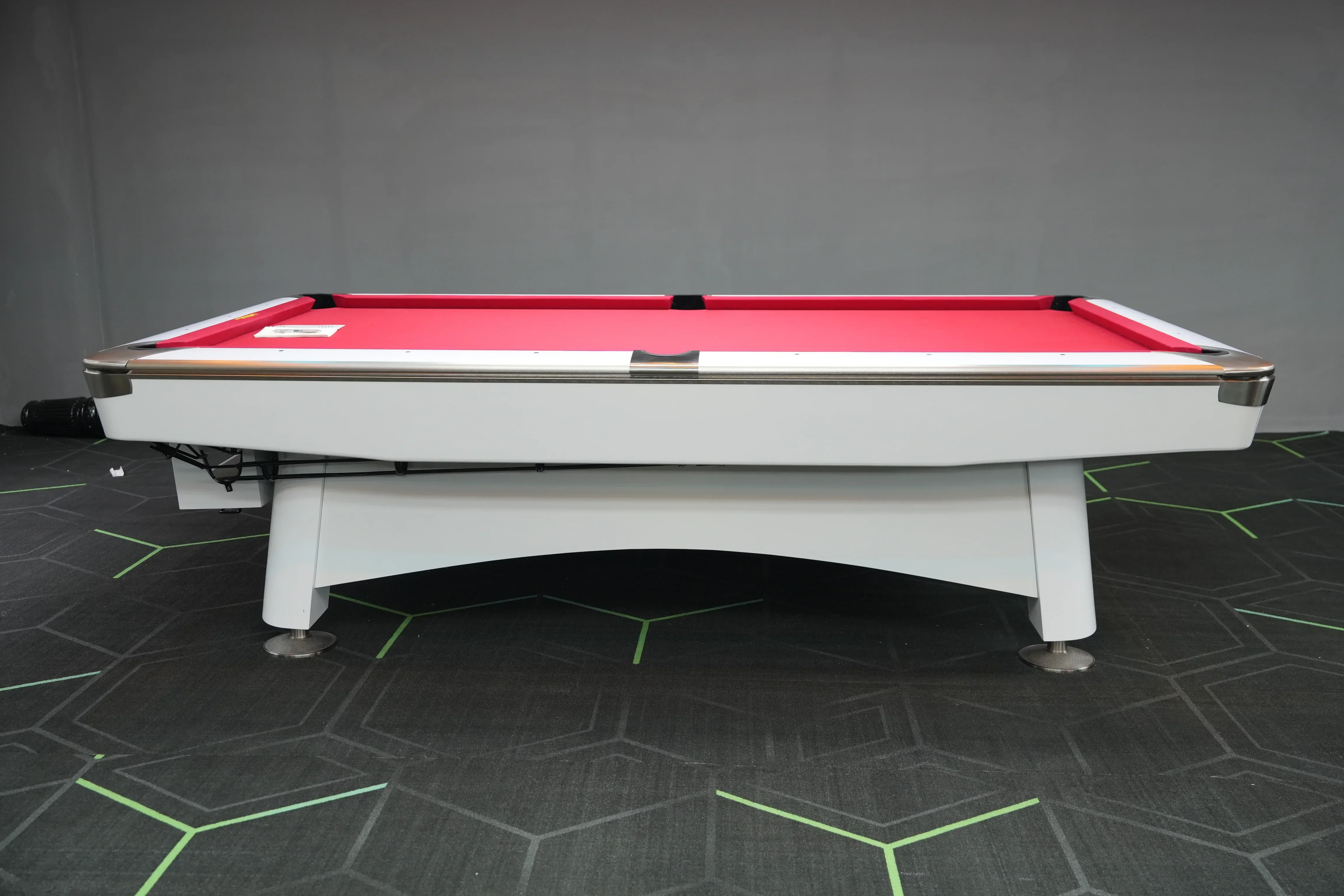 Factory Direct American Style 8ft 9ft Snooker Billiard Tables Solid Wood Marble Top Automatic Ball Return System Leather Accents