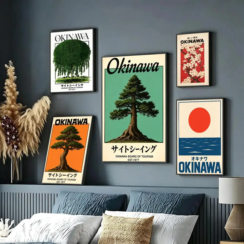 art Okinawa Poster HD Poster Sophisticated Modern Aesthetic Wall Art For Living Room Bedroom Office Cafe Decor