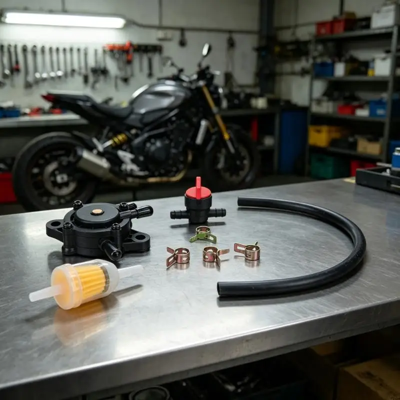 M76E Motorrad-Kraftstoffwartungsset mit Pumpenfilter und Schlauchsatz für 491922 691034 – Detail 10
