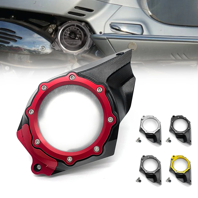 Motorcycle Transmission Chain Cover Sprocket Guard CNC Aluminum Decoration Accessories For VESPA GTS 250 300 2019 - 2024 HPE GTV