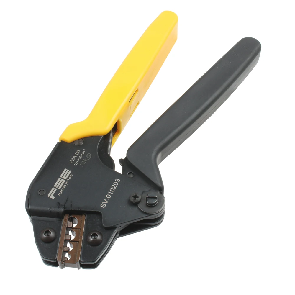 Pinza a crimpare VSA-06 0,25-6mm2 23-10AWG per terminali non isolati morsetto mini utensili di tipo autolegolanti per risparmiare manodopera