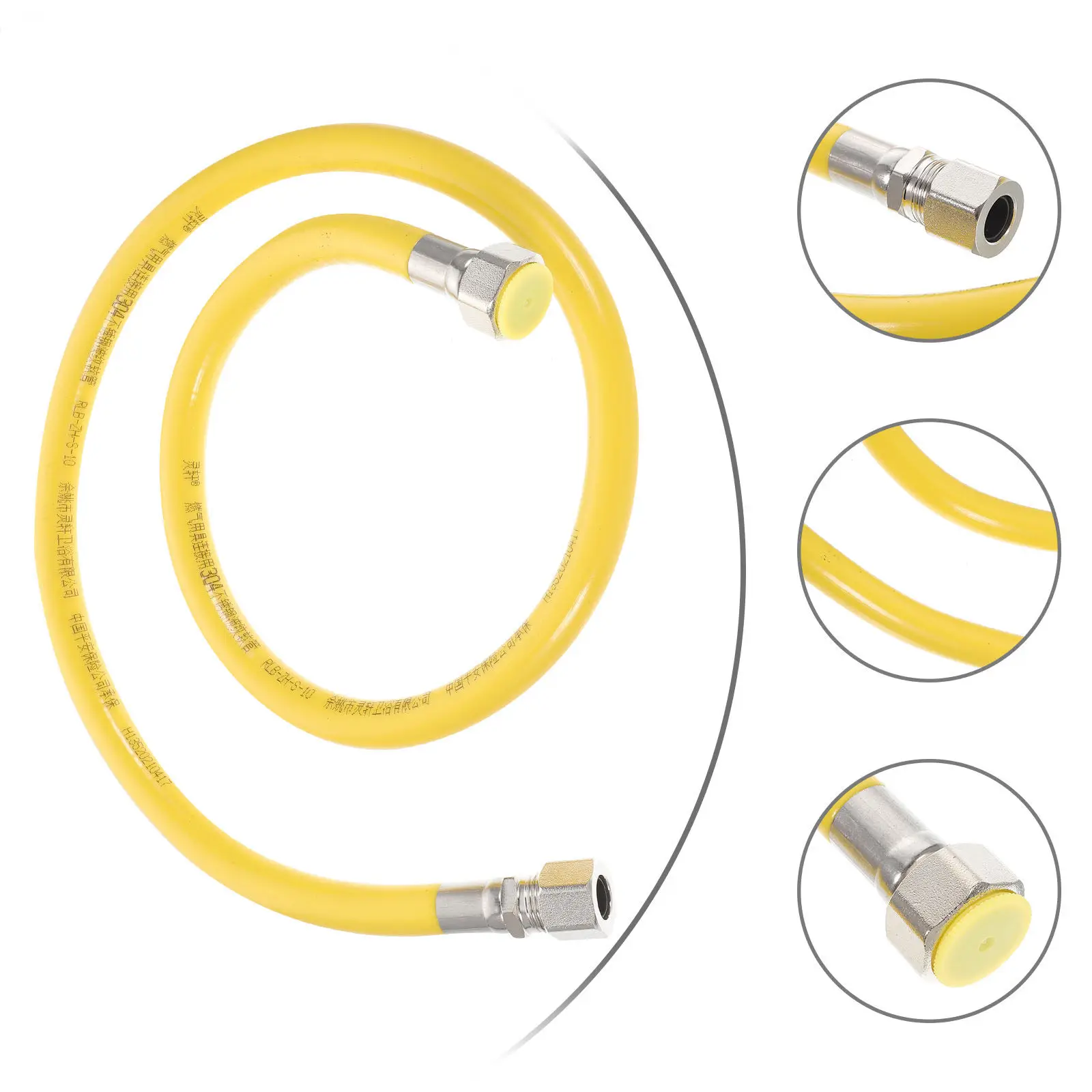 

Stainless Steel Dryer Gas Line Flexible Natural Gas Hose for Stove Heater Furnace Propane Appliance Connection Flame Retardant