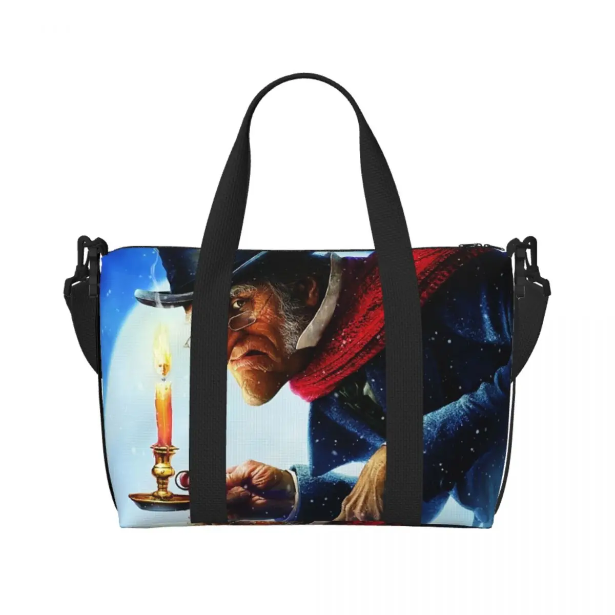 

Пользовательские рождественские керомы, анимированные фильмы, продуктовая сумка-тоут, сумки для покупок, женские большие вместительные спортивные пляжные дорожные сумки