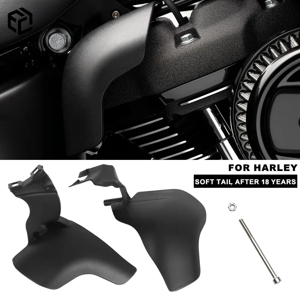 Motorcycle Heat Shield Radiator Covers For Harley Softail M8 Engine Fatboy Fat Bob FXBR FXBB Low Rider 2018-24 Accessories