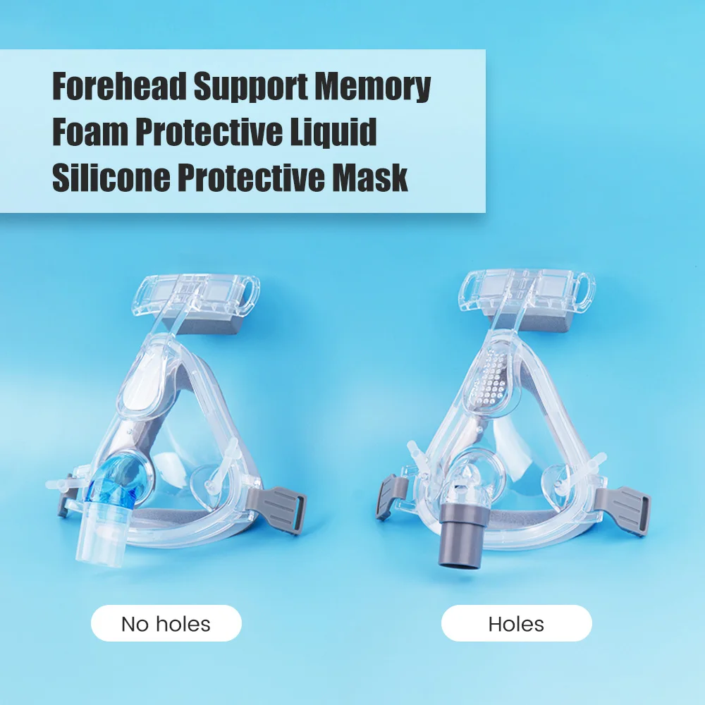 Universal for CPAP Full Face Mask Anti Snoring Sleep Apnea Sleep with Headgear Tube Inner Diameter Auto CPAP APAP BIPAP Machine