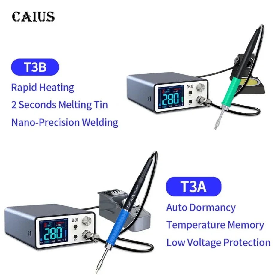 AIXUN T3B T3A stazione di saldatura intelligente saldatura T115/T210/T245 /T12 stazione di rilavorazione T3AS T3BS per PCB SMD BGA riparazione