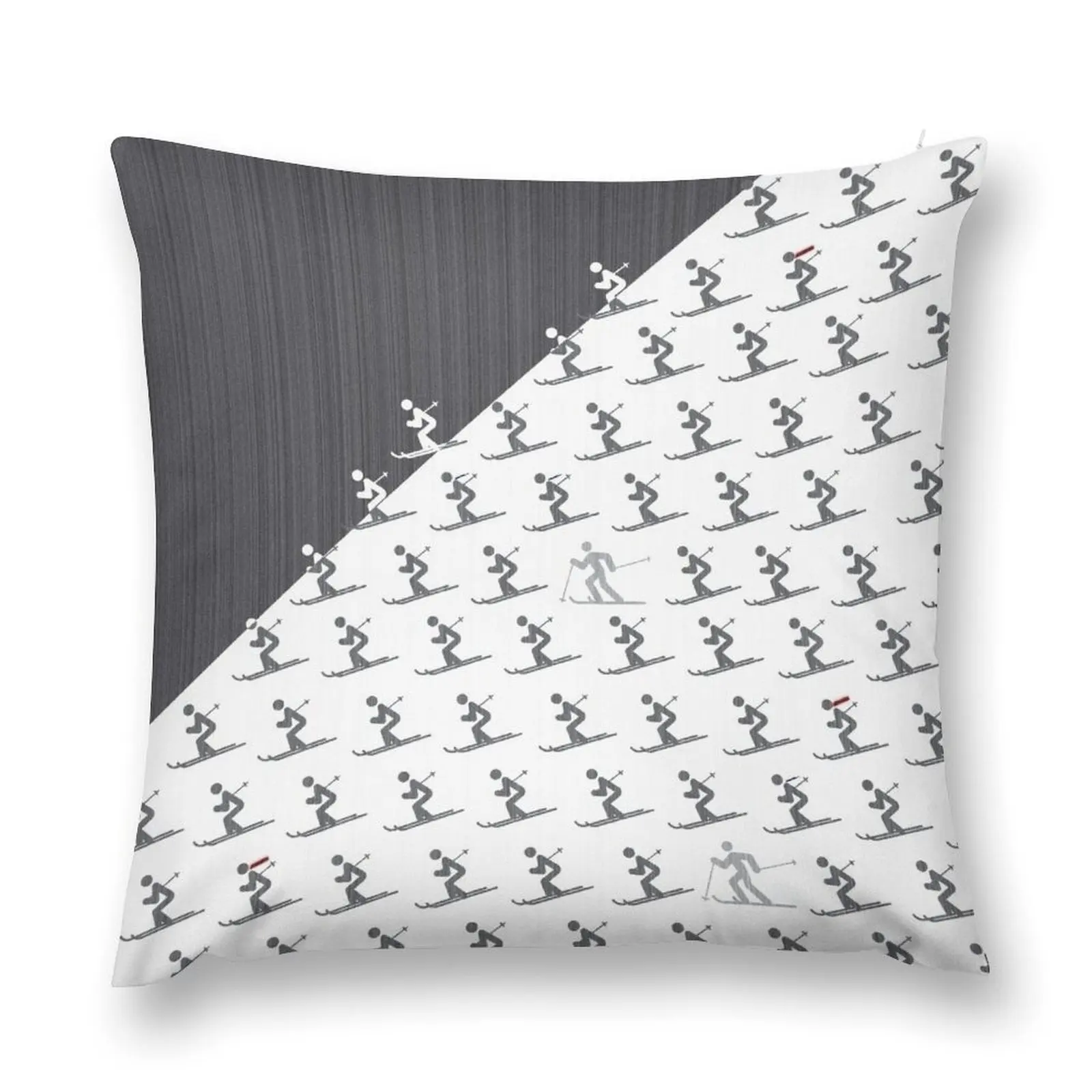 Ski - Downhill Skiing Throw Pillow sleeping pillows Couch Pillows Christmas Covers pillow