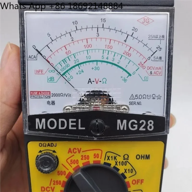 Pointer Pliers Multimeter for MG28 Ammeter Voltmeter Mechanical Universal Meter