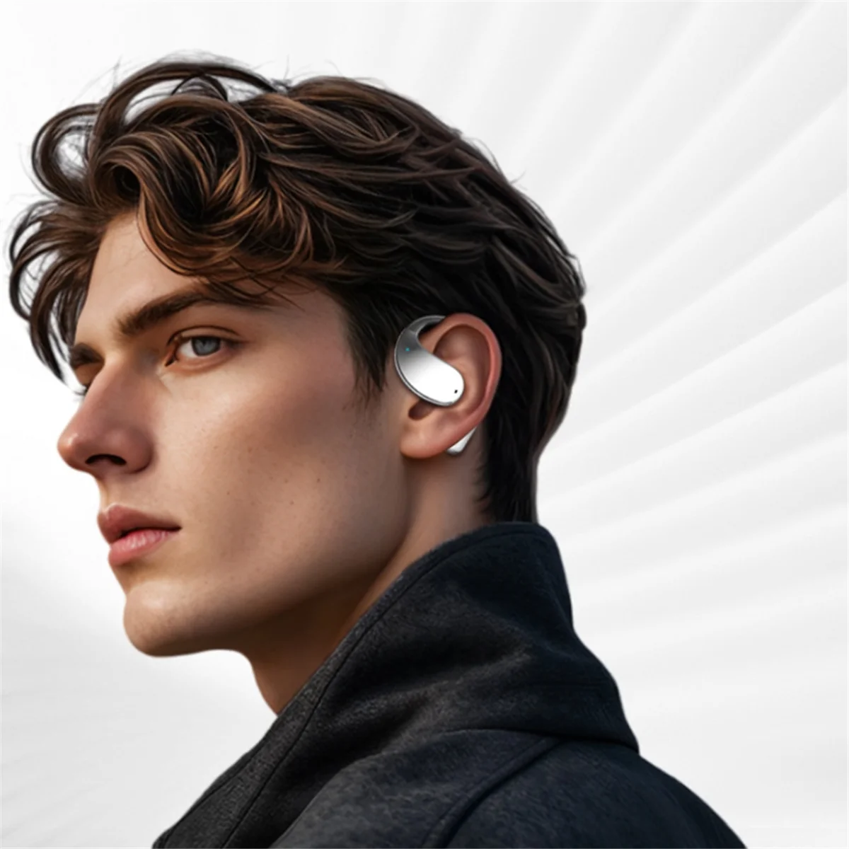 

M86K Wireless BT Language Translator Earbuds Ai Translating Earbuds Headphones Translator Earbuds for Travel Business,B