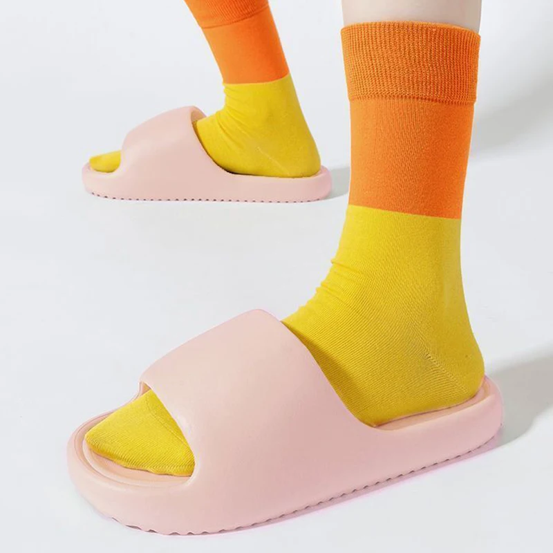 

Concise Solid Color Ladies' Home Shoes for Women New Summer Couple Cosy Slides Lithe Soft Sandals Men Slippers Indoor Flip Flops