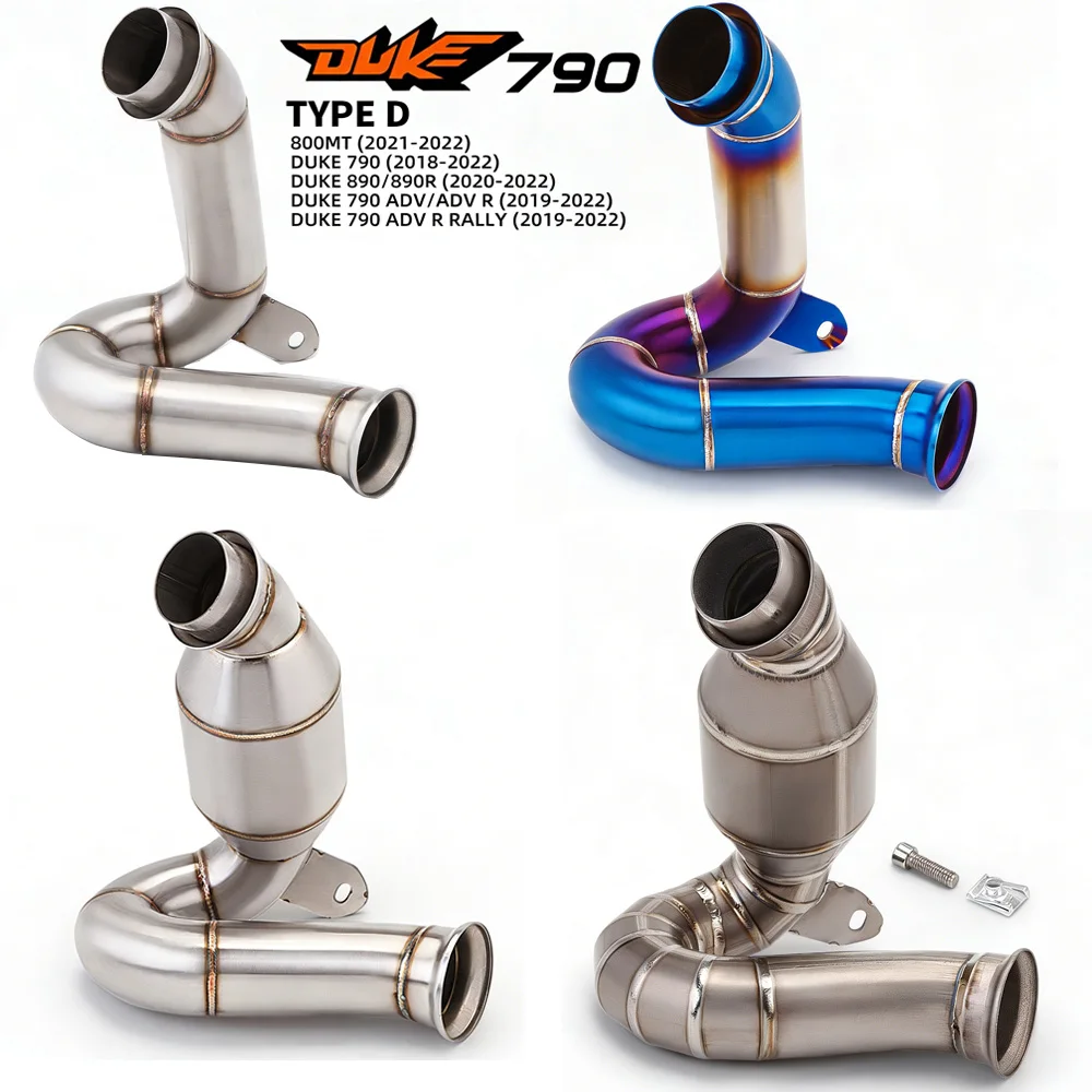 

Motorcycle Mid Link Exhaust Pipe For DUKE 790 Duke 890 R 790 Adventur R 790 R Rally 2018-2022 For DUKE 790 Duke 890 R 790 Adve
