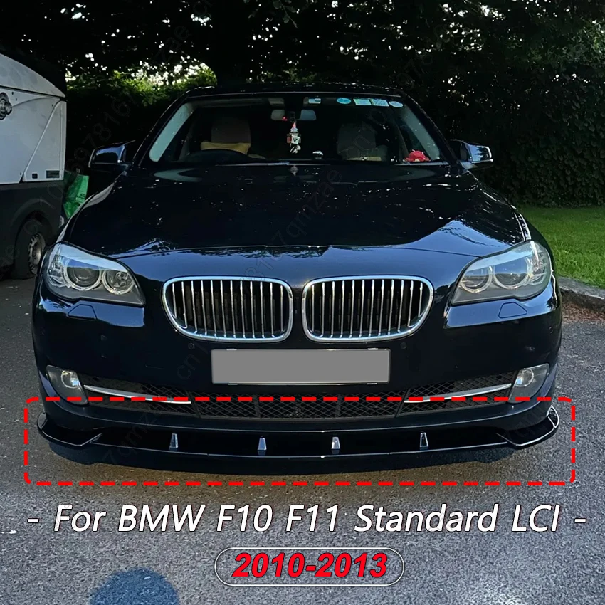 

Передний диффузор, спойлер, тюнинг для BMW 5 серии F10 F11 Standard LCI 520i 530i 2010-2013 LCI, передний бампер, разветвитель, накладка на губу