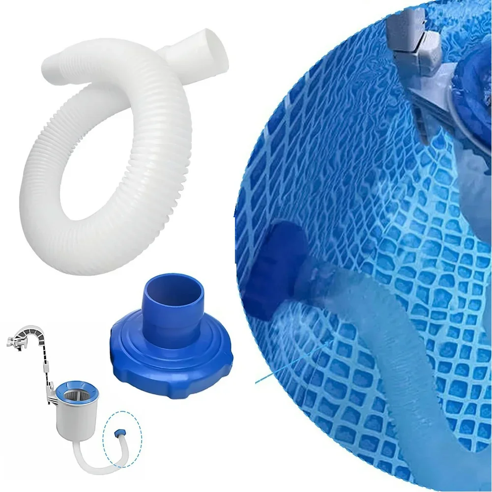 Adaptador de piscina con manguera Conector de piscina Adaptador de manguera de colador pequeño para kit de mantenimiento Intex Deluxe