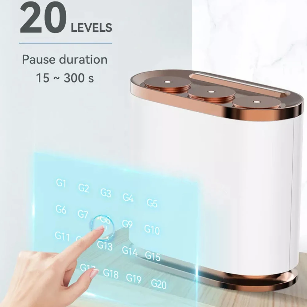 Waterless Aroma Diffuser Large Room Tabletop Nebulizer Electric Scent Machine For Home APP Control Essential Oil Diffuser