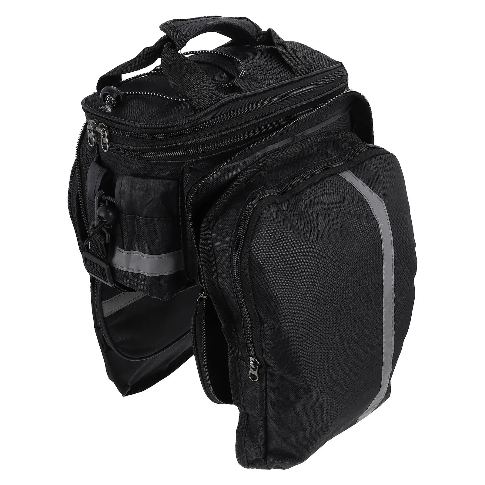 

Bicycle Rear Rack Bag Large Capacity Waterproof Oxford Cloth Bike Storage Pouch for Groceries Tools Phone Keys Coins