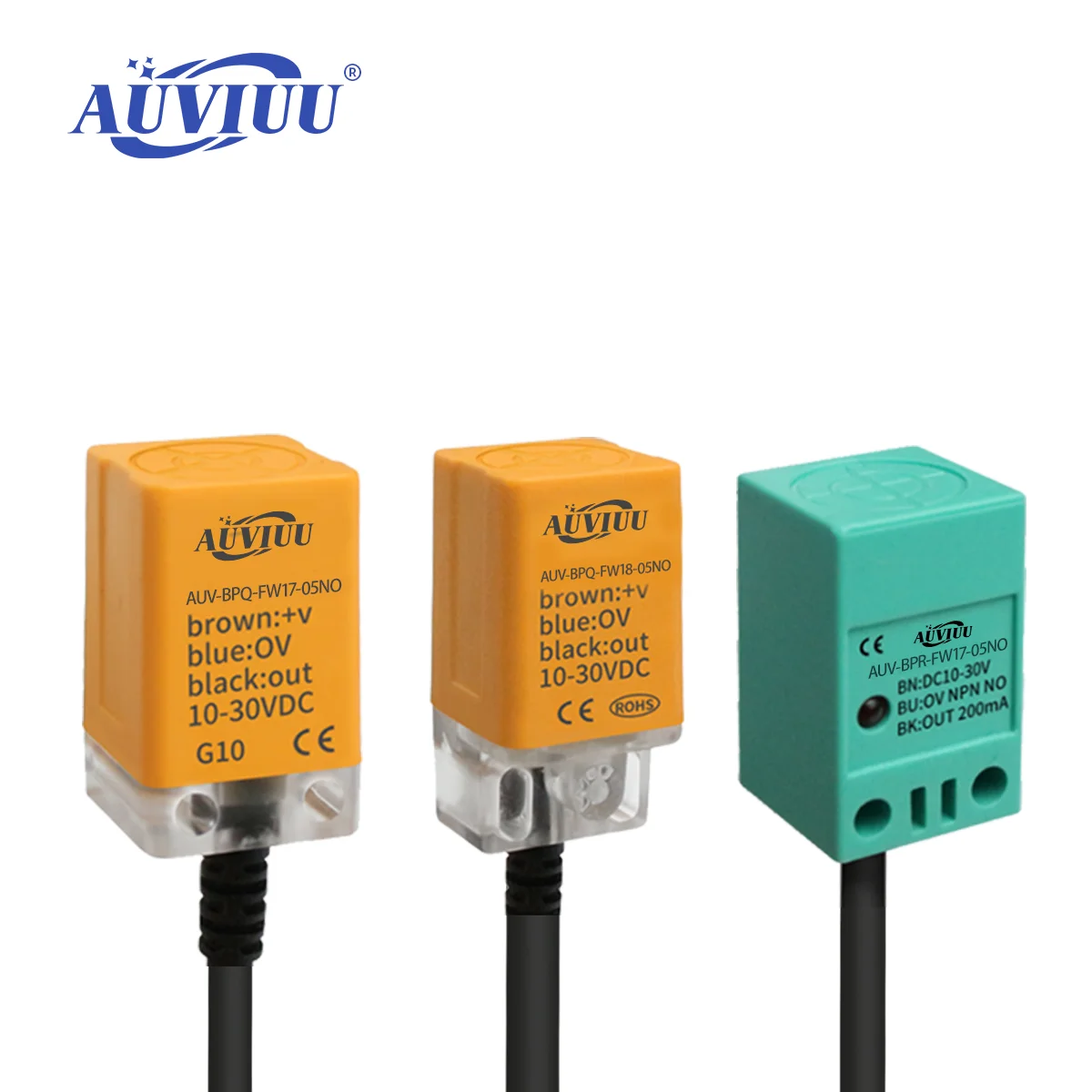 BPQ 17-18 Square Metal Proximity Switch Range 5mm Upper Detection NPN PNP 3-wire Surge protection Magnetic Induction