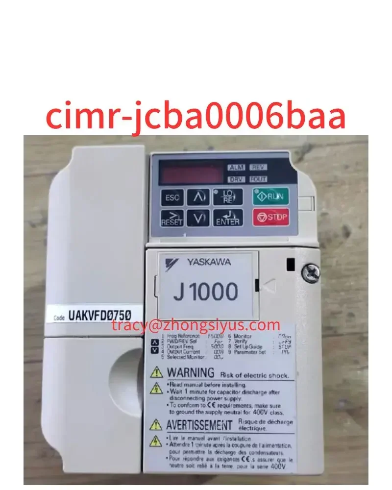 

Second-hand inverter CIMR-JCBA0006BAA 1.1 kw 220v