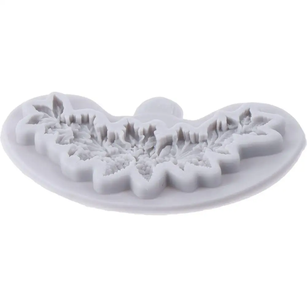 Serviceable Silicone Cake Decoration Molds Grey Baking Tool Fondant Molds 4.92*2.67 Inch Cookie Baking Mold Bakery