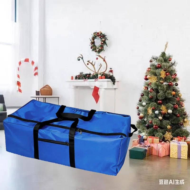 1 Piece of Outdoor Blue Luggage Bag, Suitable for Outdoor Activities and Carrying Items Sturdy and Durable, Can Be Used for Packing Tents, Camping Gear, Sleeping Bags, Christmas Storage Bags, Holiday Item Storage, Etc.