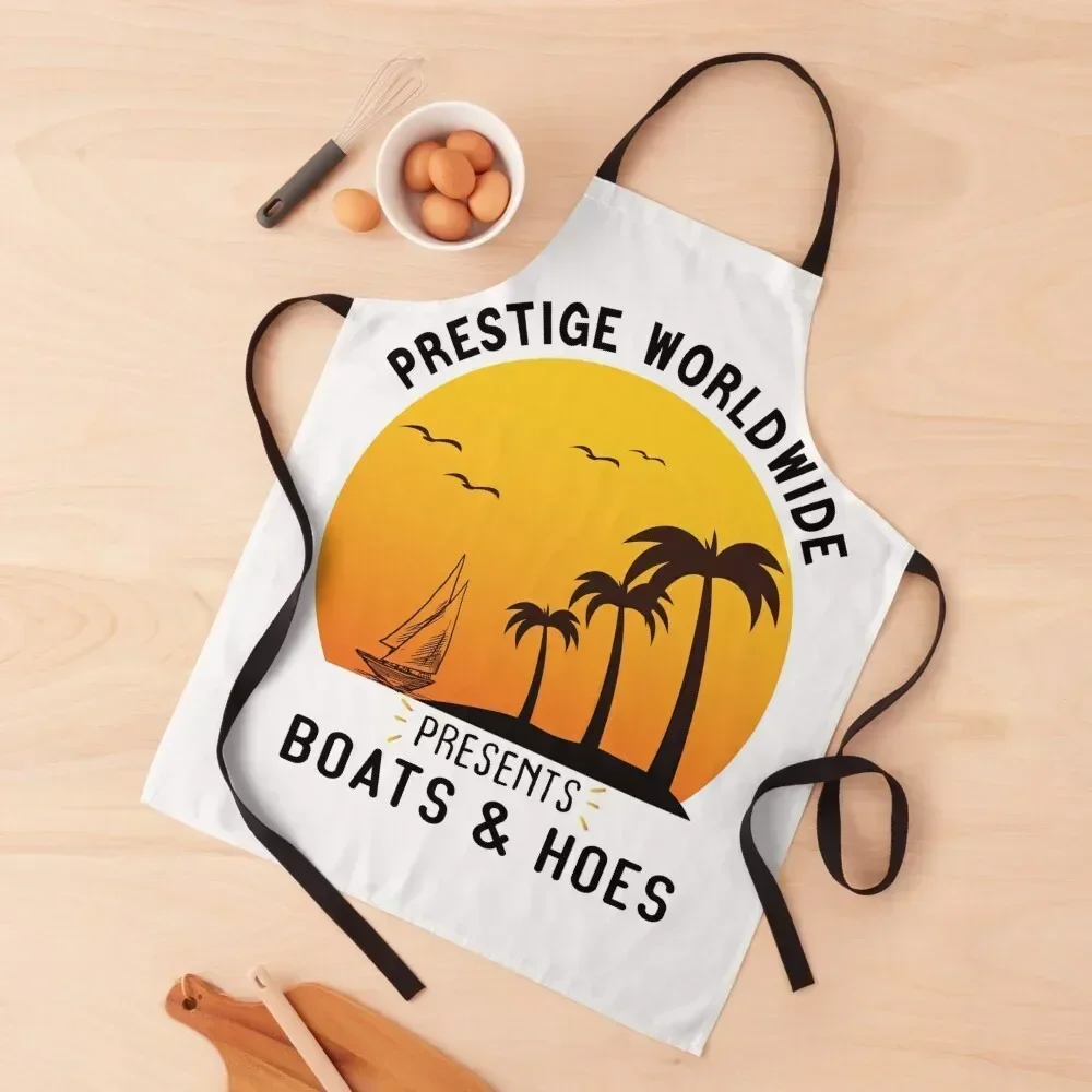 

prestige worldwide presents boats & hoes Apron Chef Uniform For Men Kitchen Apras For Women nail tech supplies cook wear Apron