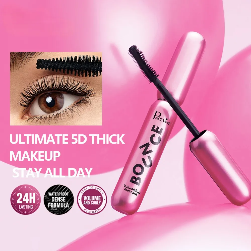 

Waterproof Volume & Curl Mascara, 24H Long Lasting No Smudge Mascara, Dense Lash Formula Natural Eye Makeup