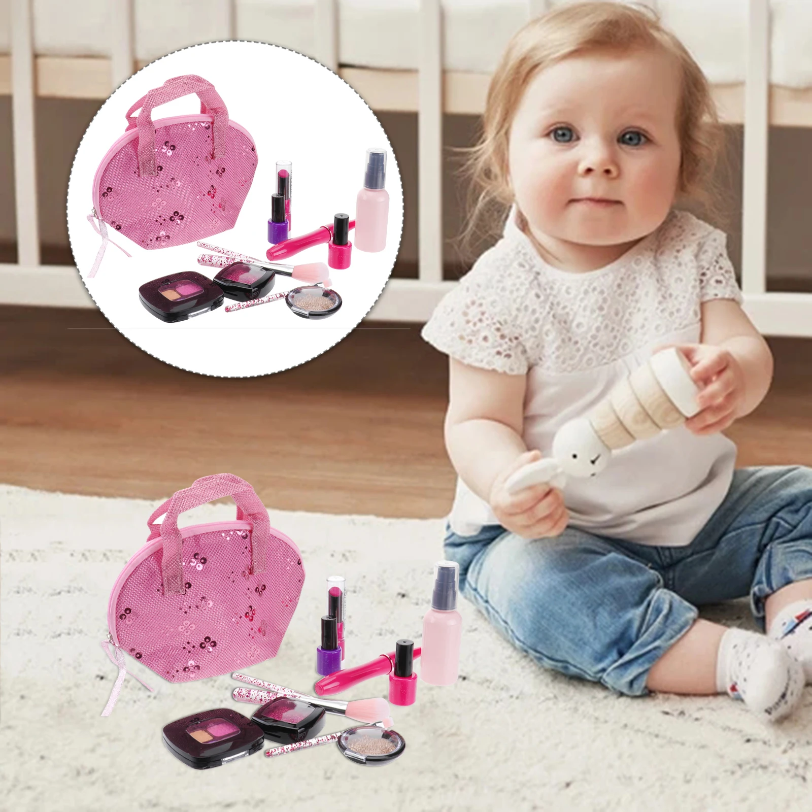 

Children's Makeup Toys Kit Simulation Supplies Cosmetics Girl Plaything Girls