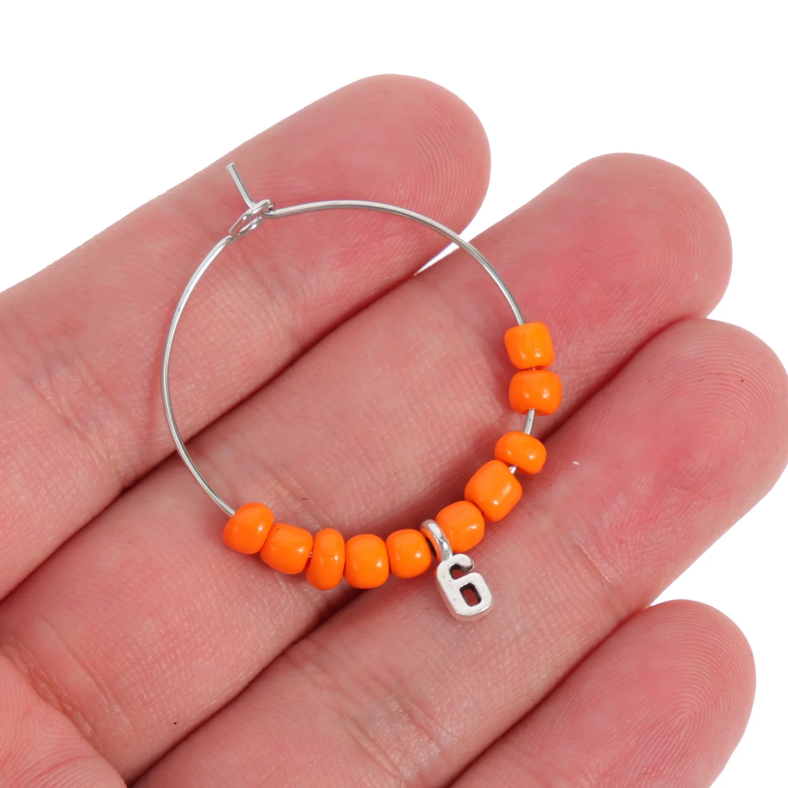 

10Pcs Wine Charms Beads Glass Markers Reusable Drink Identifiers Party Supplies Cup Signs Decoration Beads Glass Markers